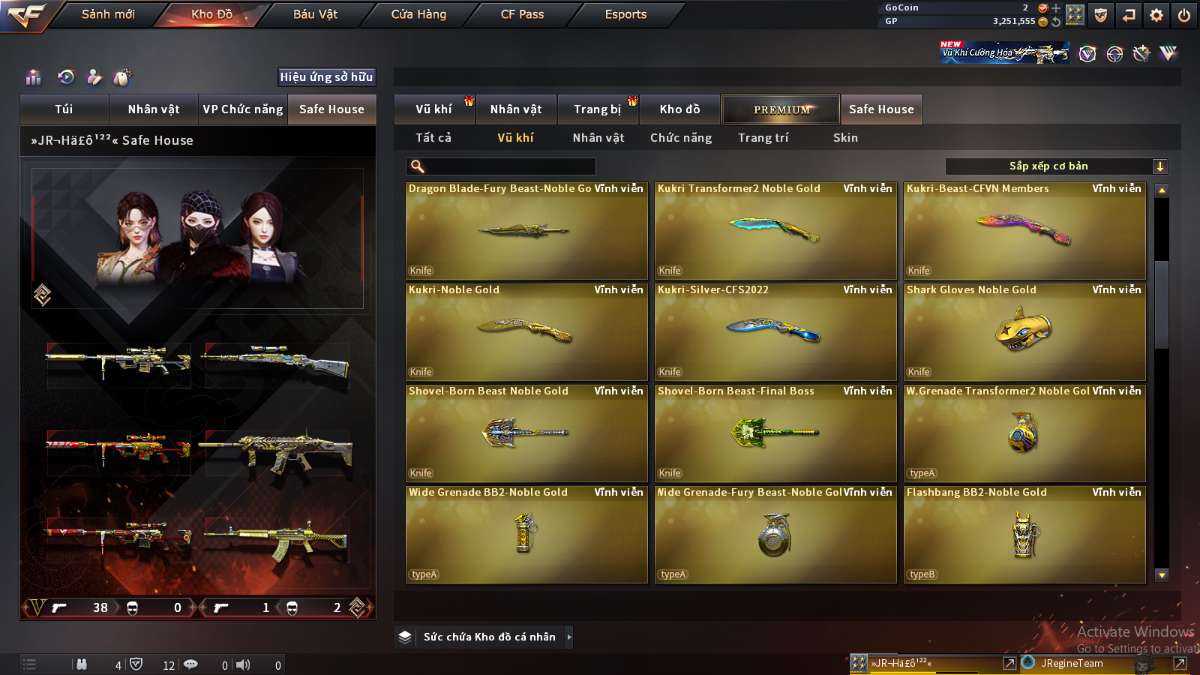 shop acc cf uy tin gia re